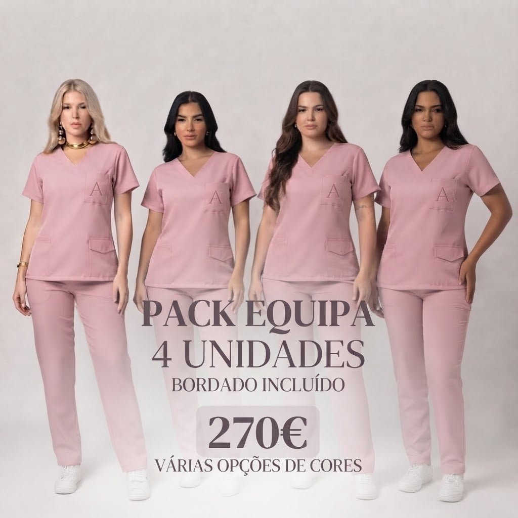 Scrub equipe com bordado