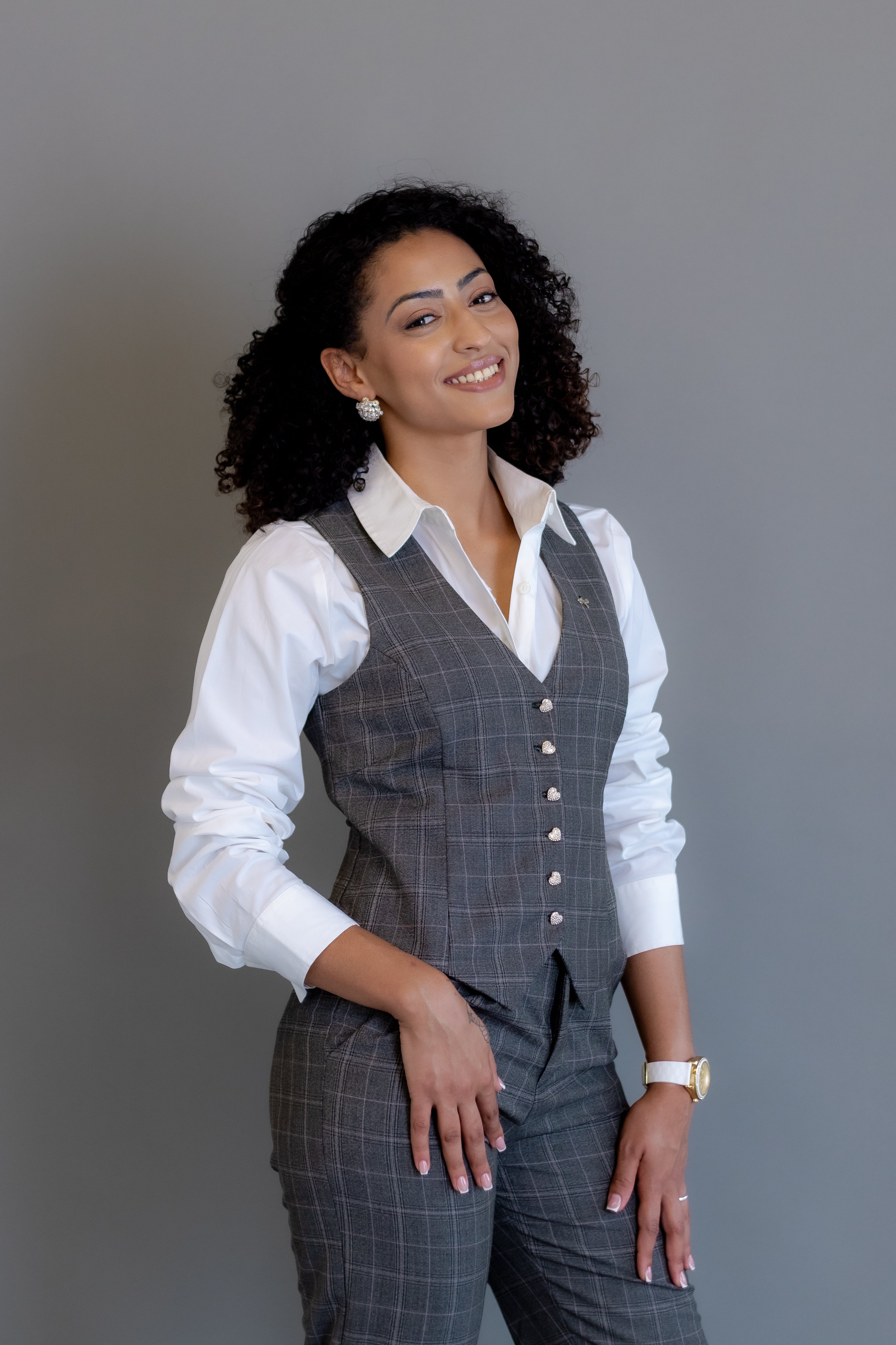 Conjunto Girl Boss – Colete e Calça Feminina em Alfaiataria