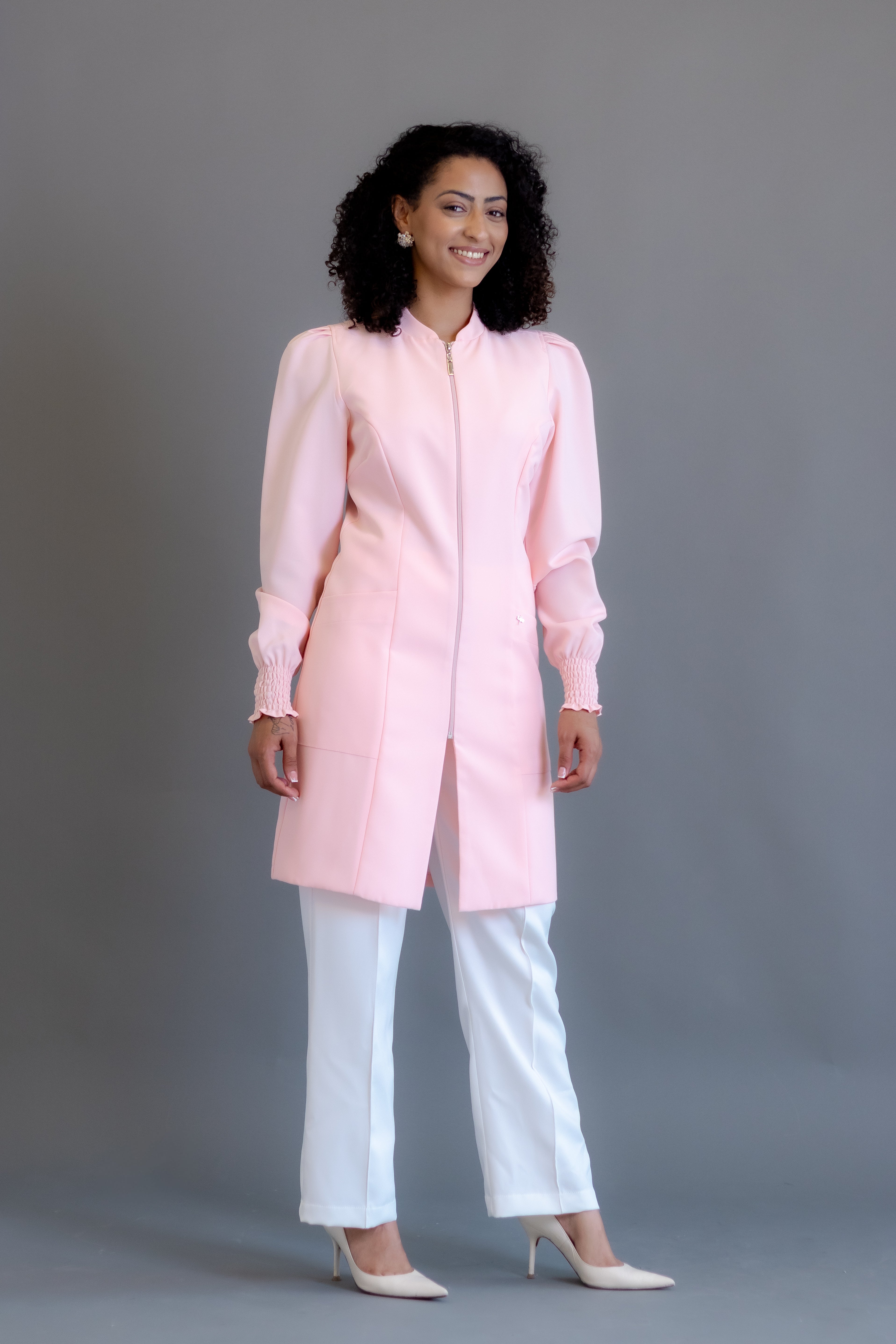 Jaleca Amora rosa-claro