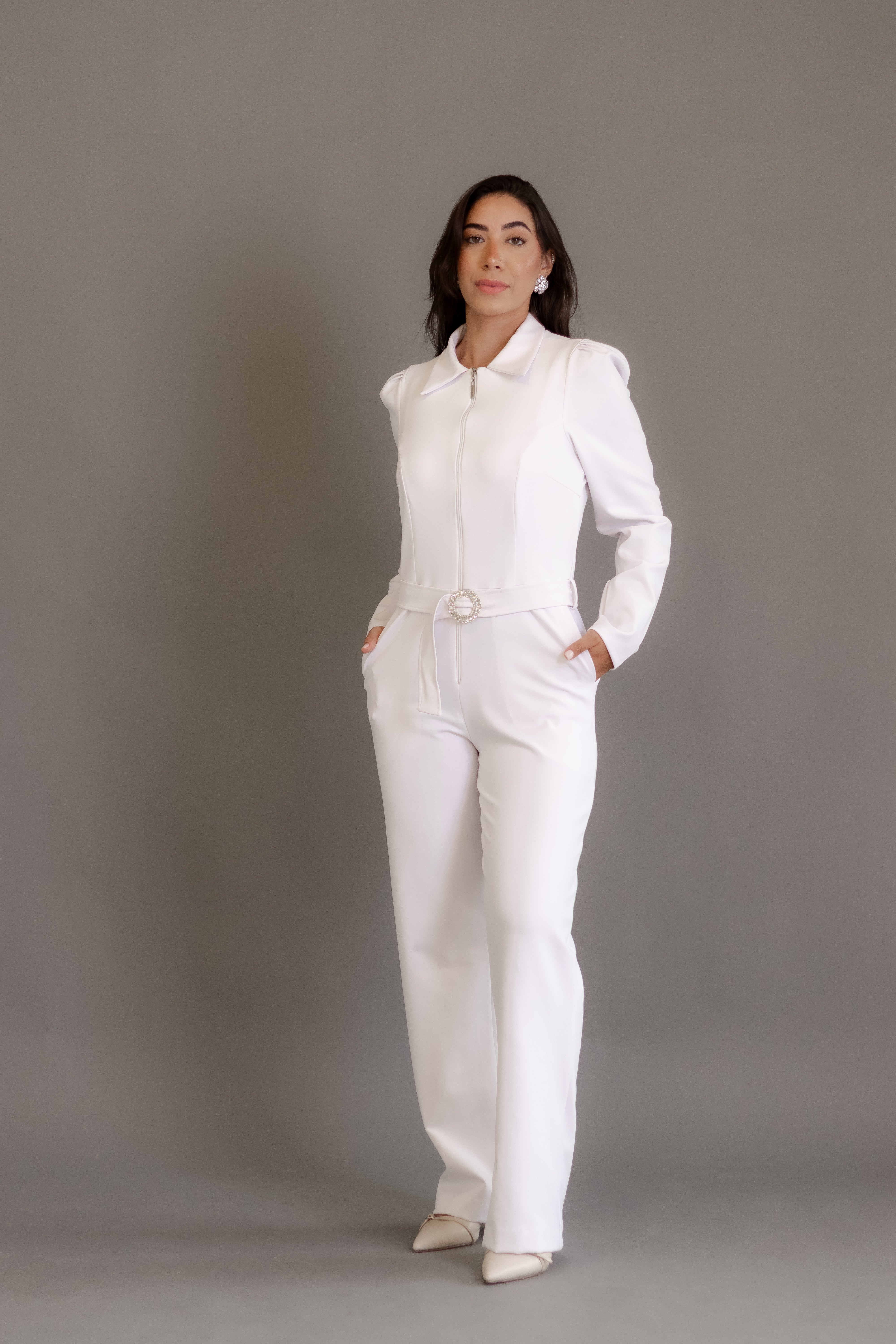 Macacão Laguna – Macacão Feminino de Alfaiataria com Cinto