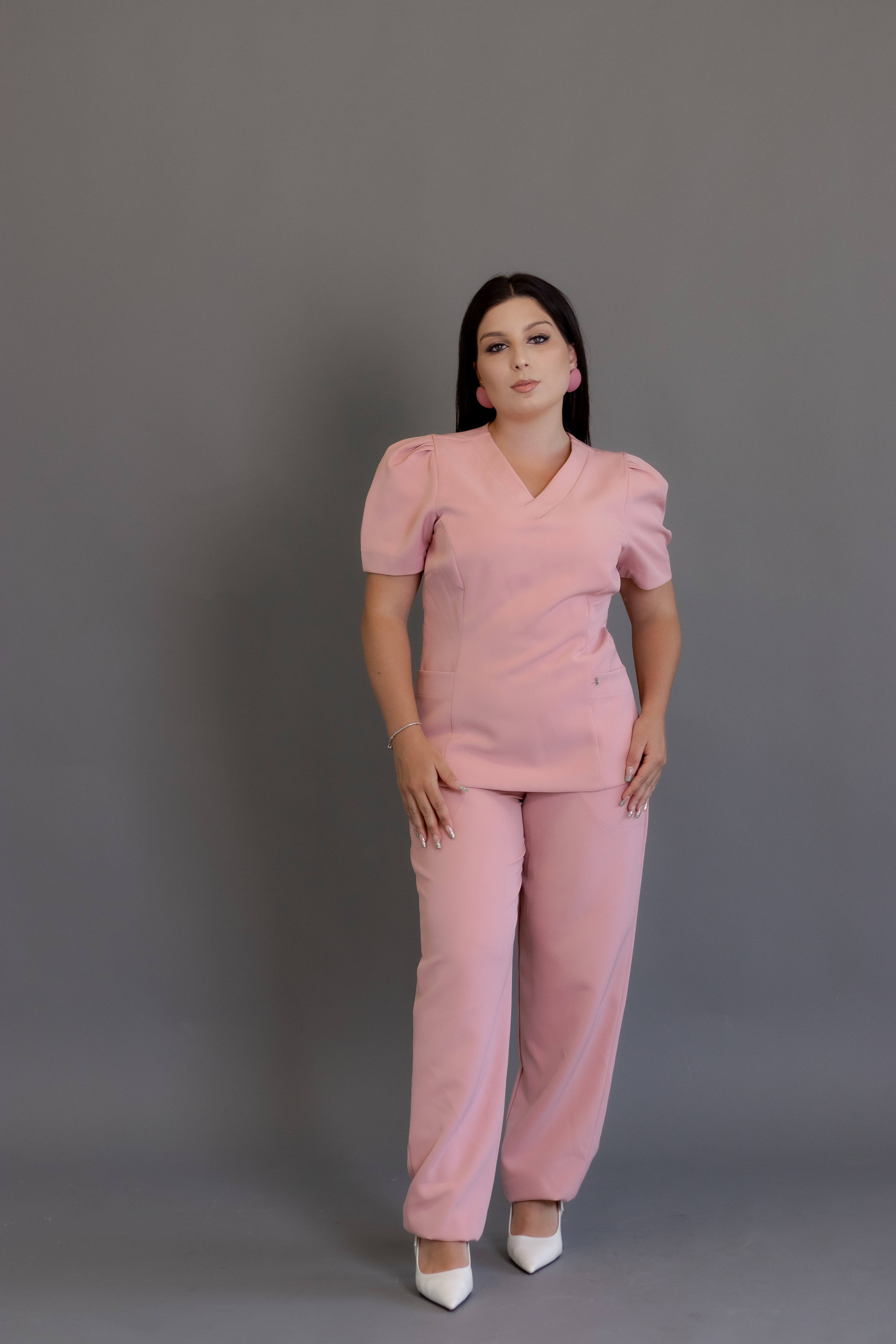 Scrub Cecília rosa-claro