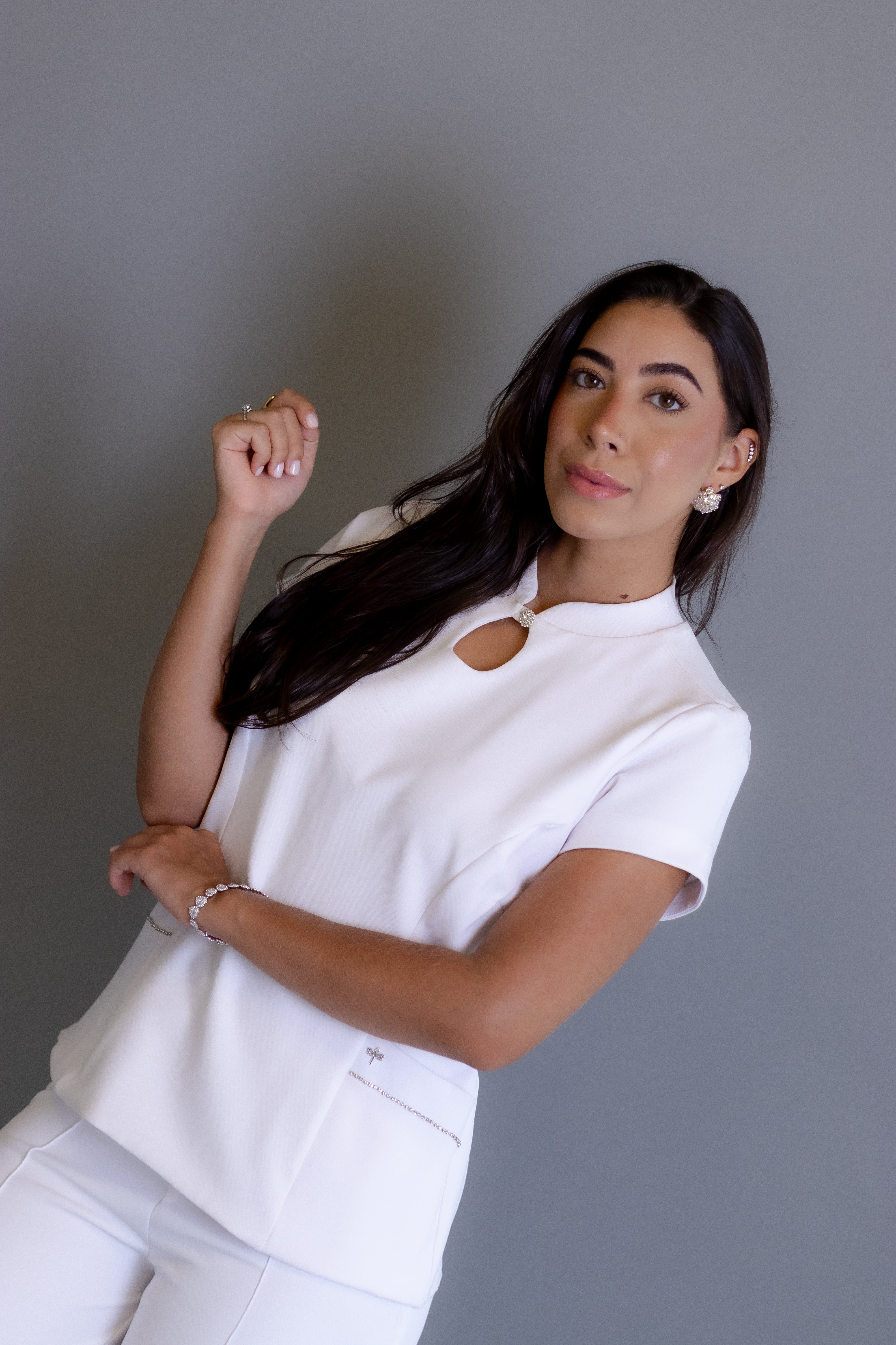 Scrub Helena branco