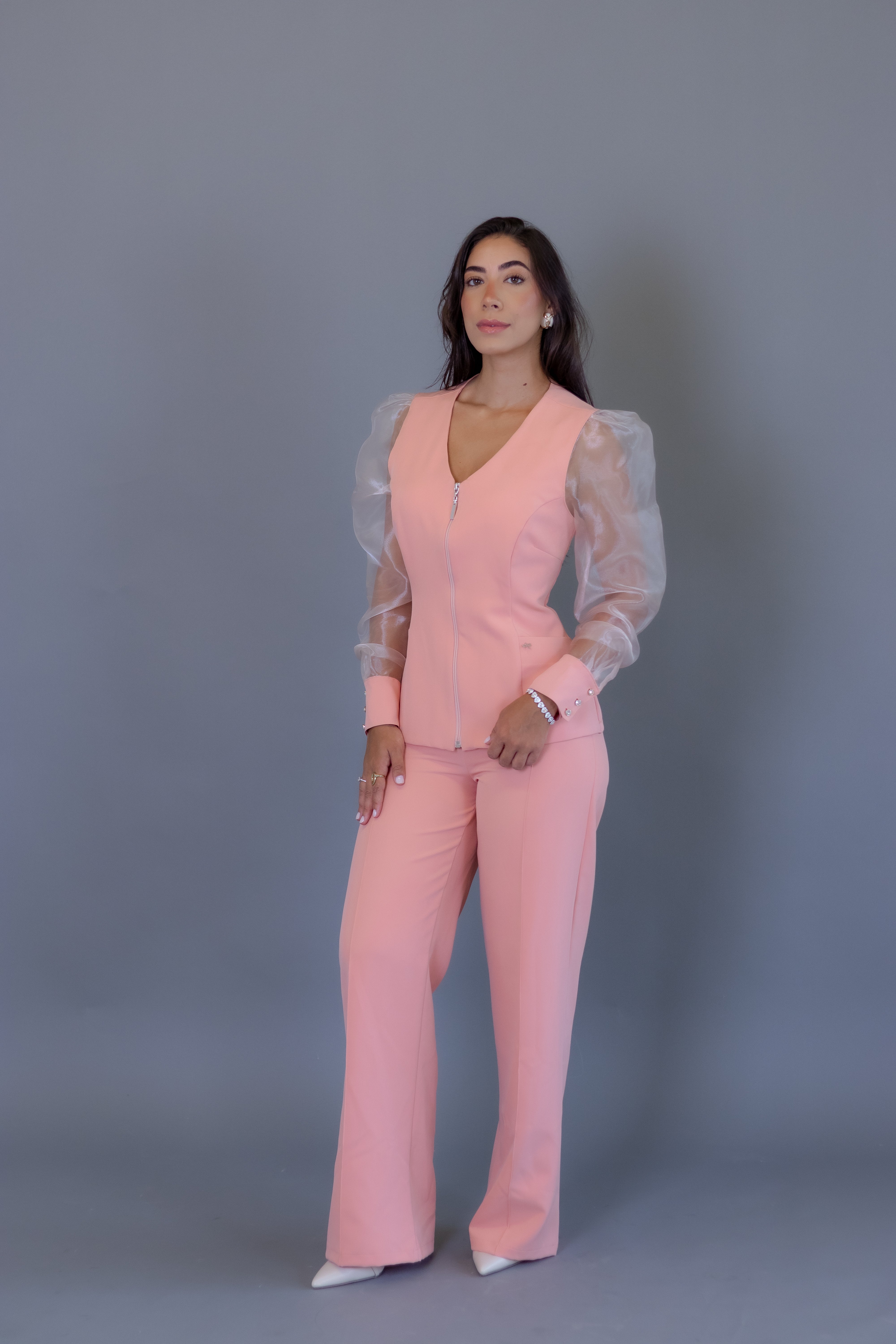 Scrub Pérola rosa-claro