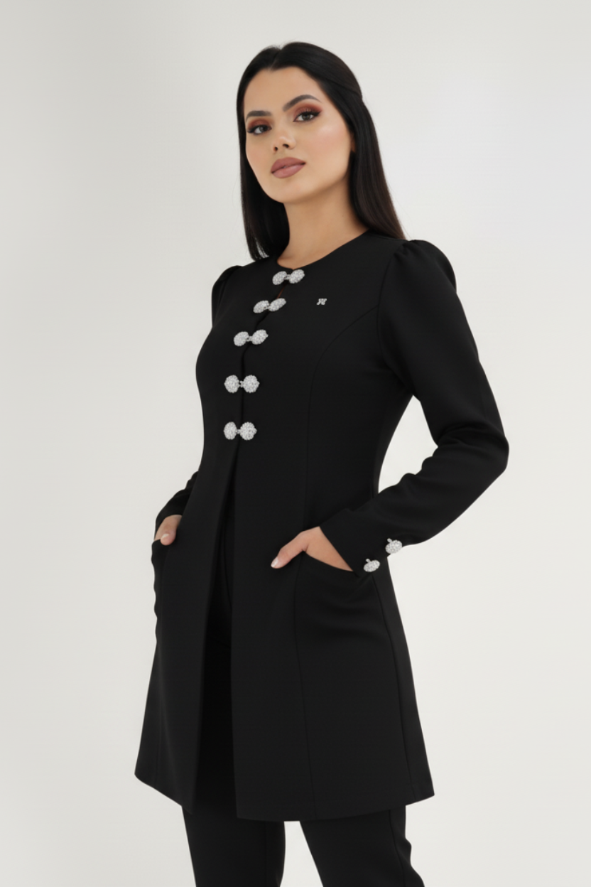 Jaleca Premium Chloe – Jaleco Feminino com Detalhes Exclusivos e Sofisticação