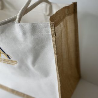 Alpha Tote Bag – Bolsa de Algodão e Juta com Alças de Corda